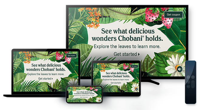 Chobani Engagement Ad Cluster